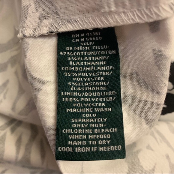 Lauren Ralph Lauren Black White Floral Dress NWT - Picture 7 of 9